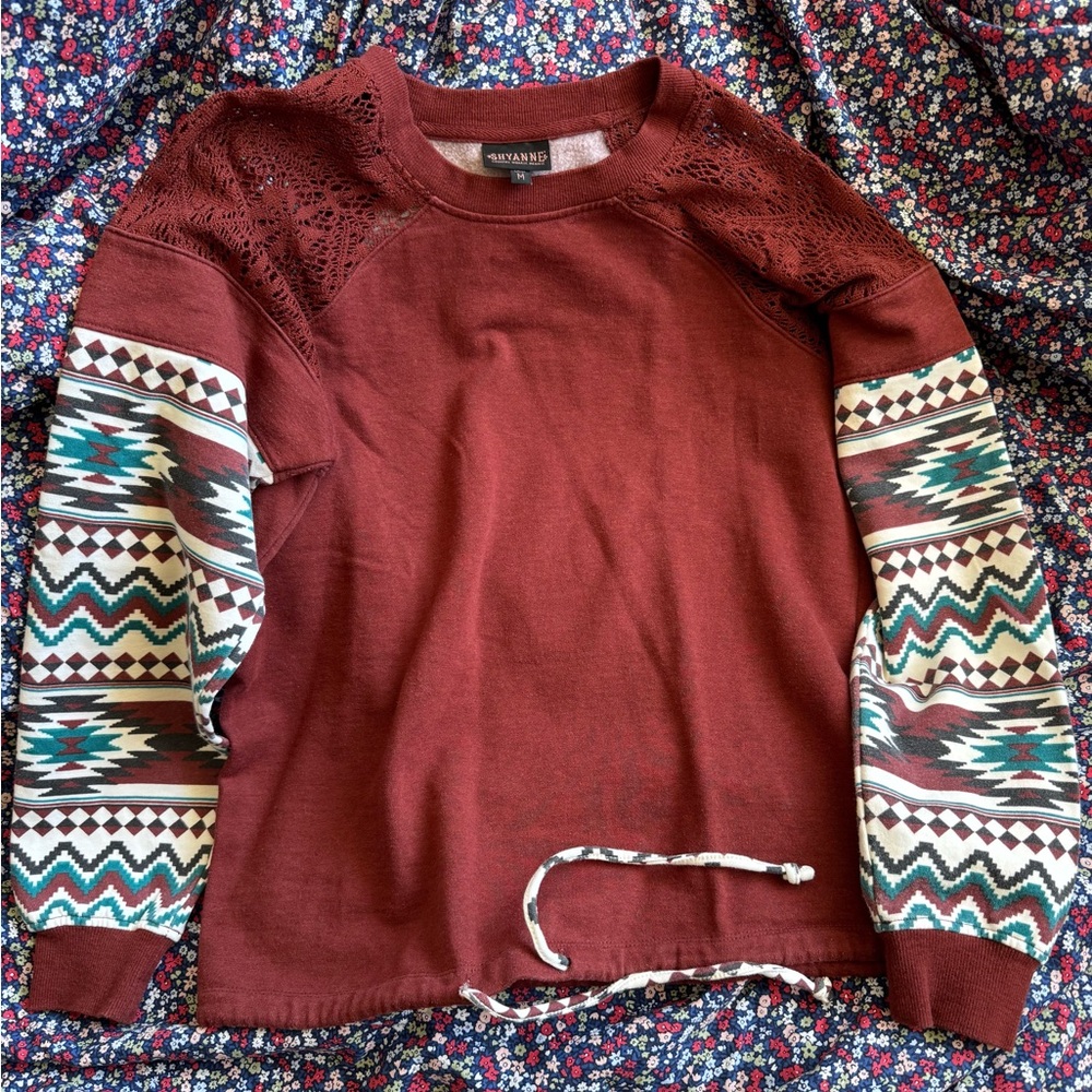 Shyanne Burgundy Knit Top